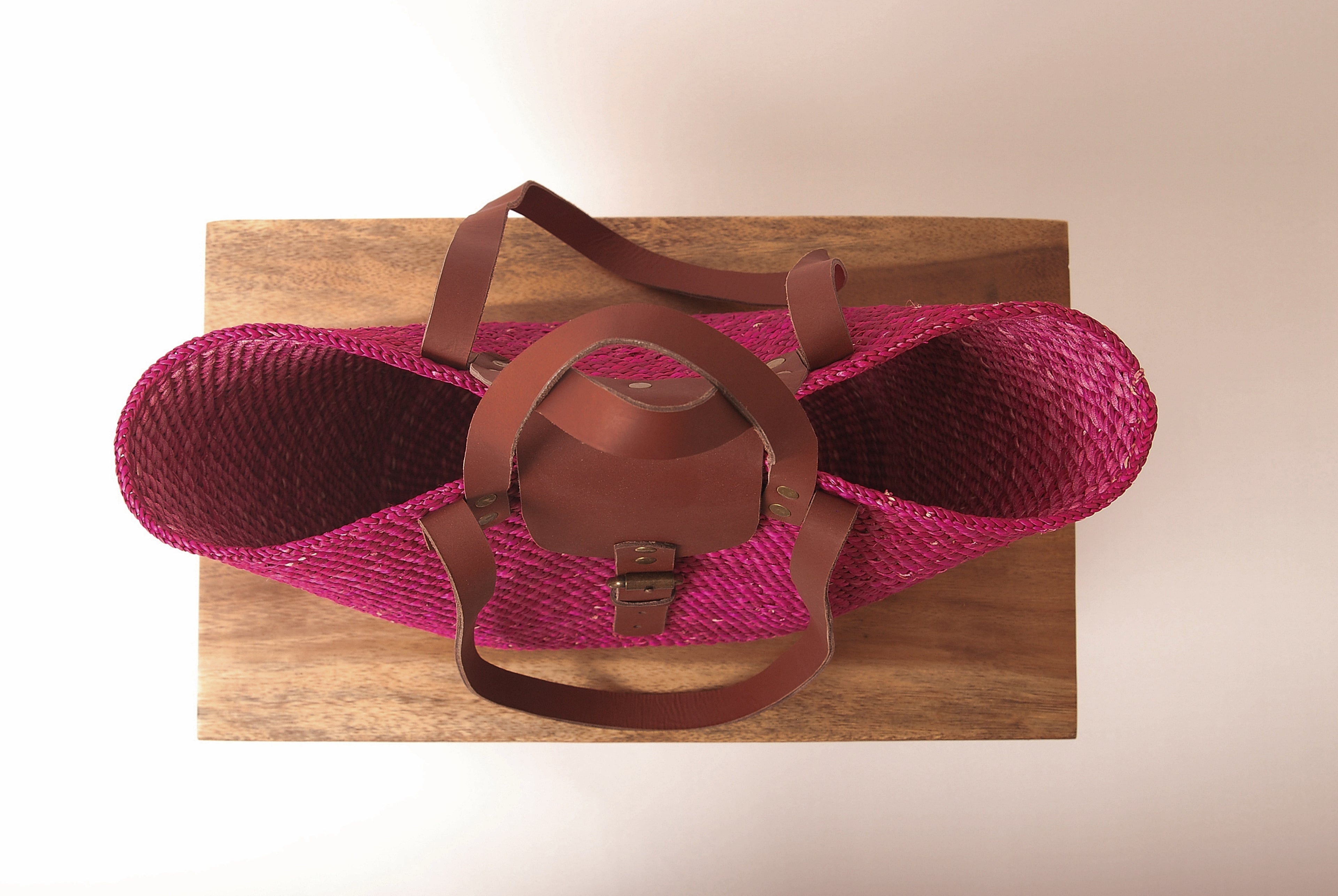 Shukurani Handwoven Tote Bag Fuchsia