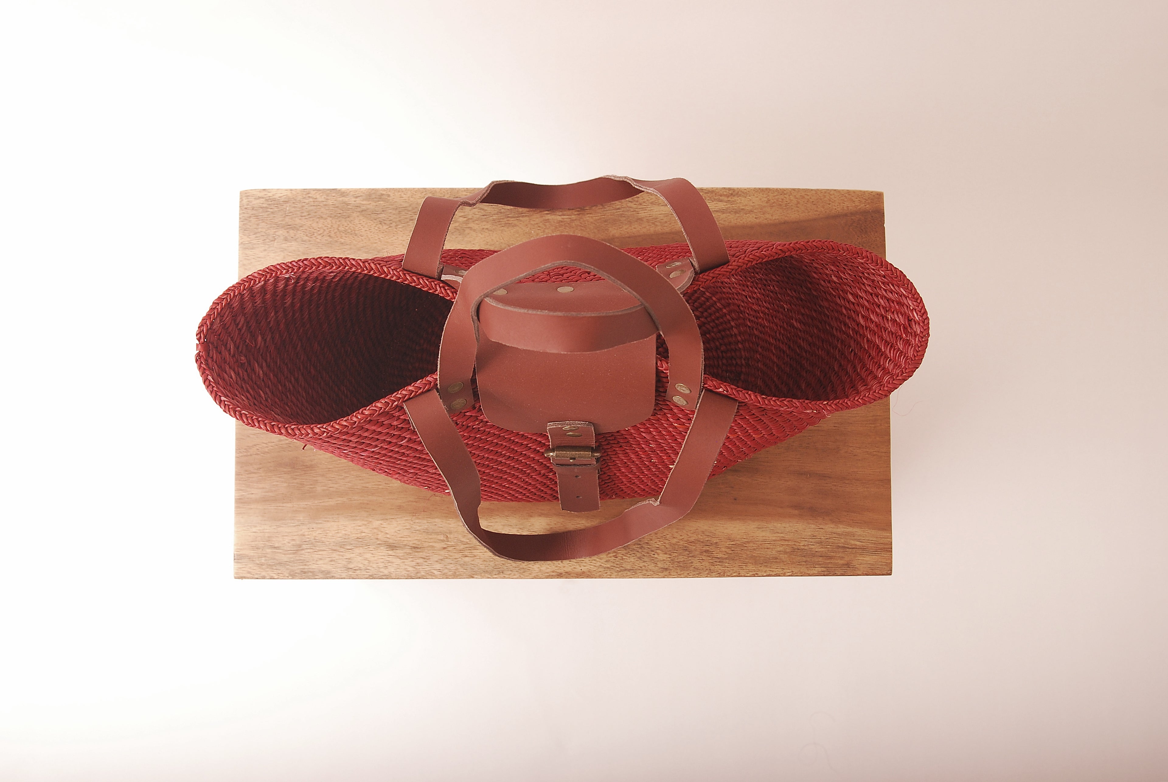 Shukurani Handwoven Tote Bag Red