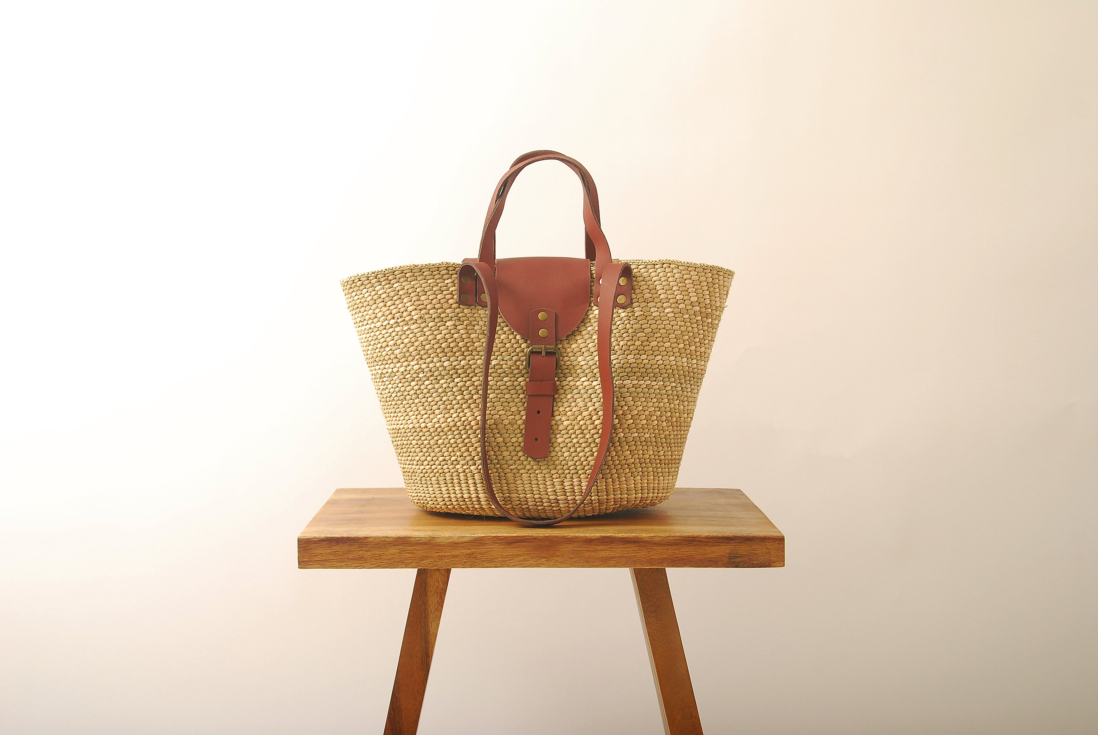 Shukurani Handwoven Tote Bag Natural