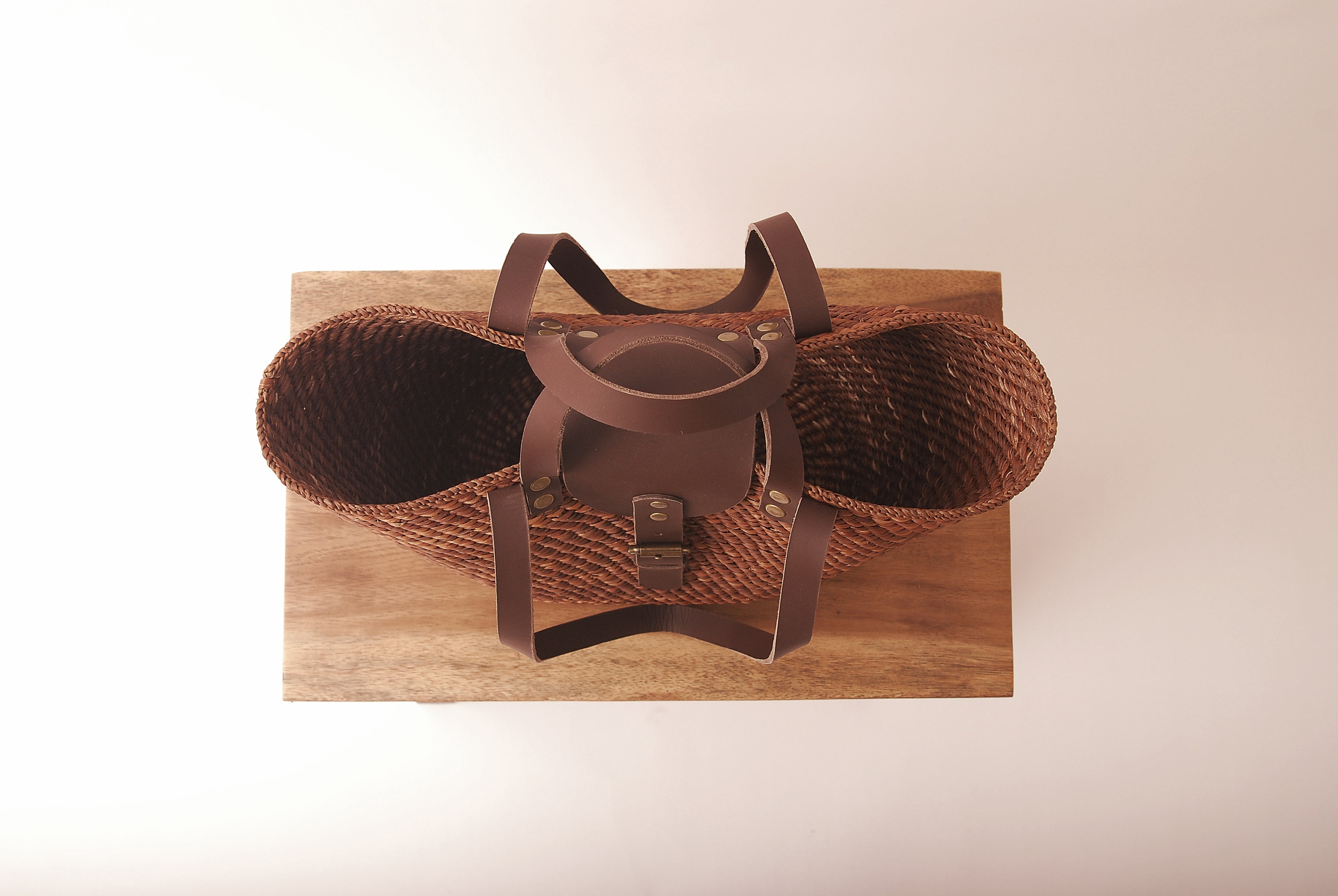 Shukurani Handwoven Tote Bag Chestnut