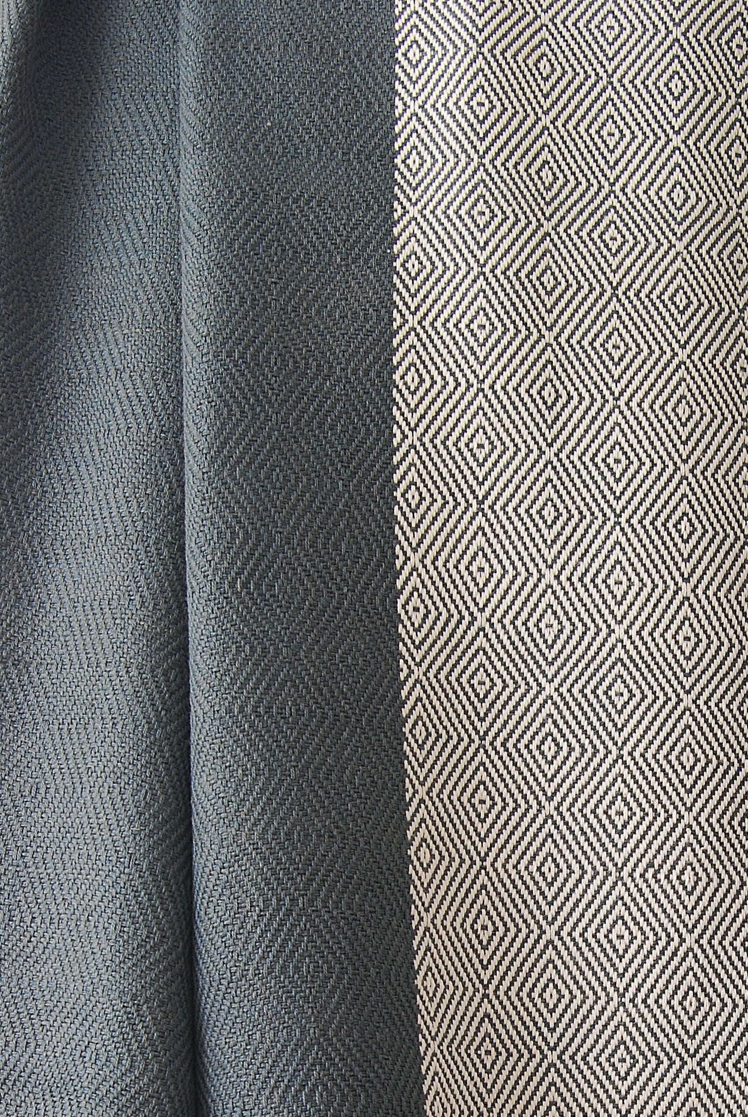 Kwanza Cotton Throw Gray Stripe