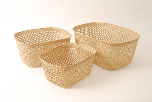 Ruaha Open Weave Nesting Storage Basket (Set of 3)