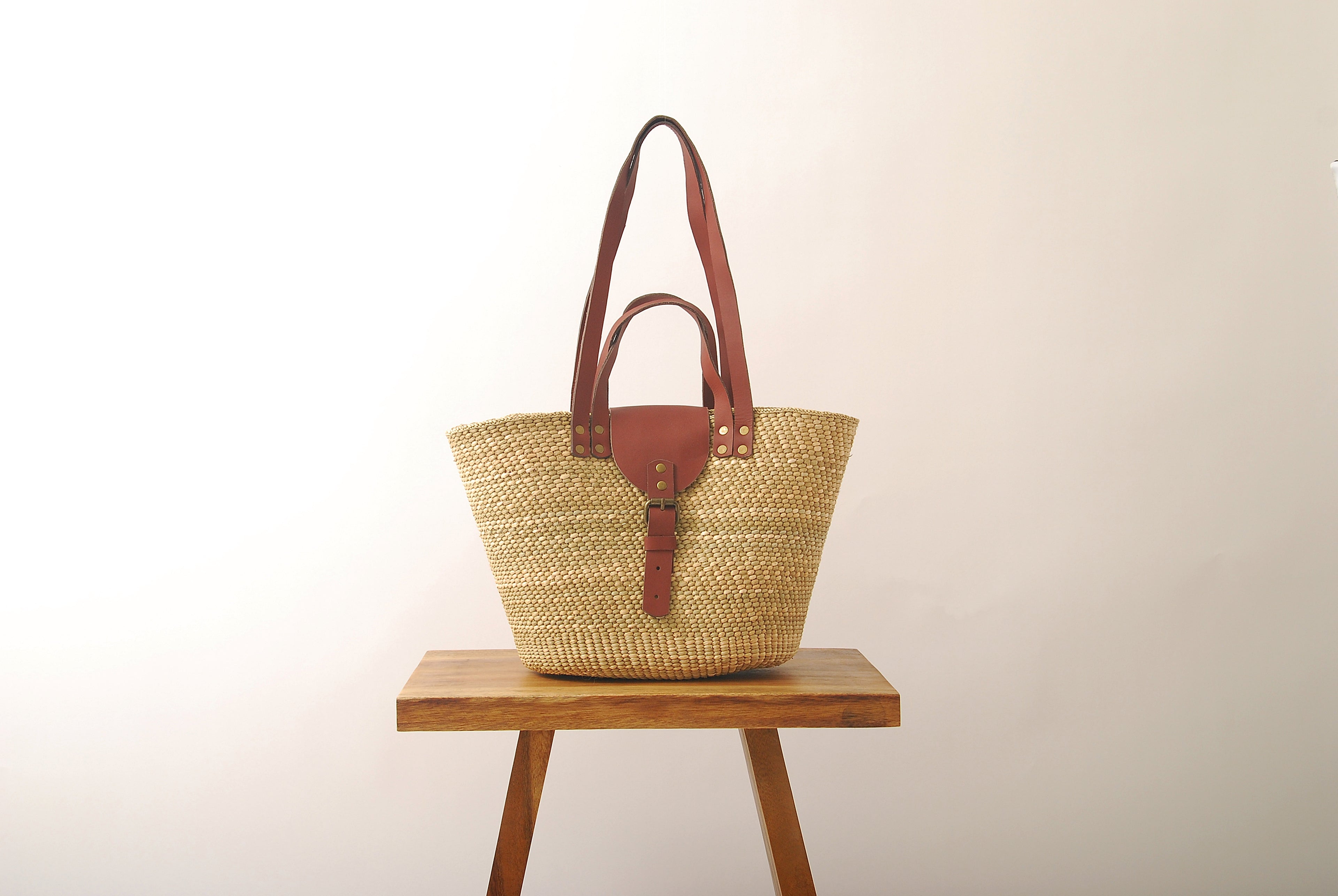 Shukurani Handwoven Tote Bag Natural