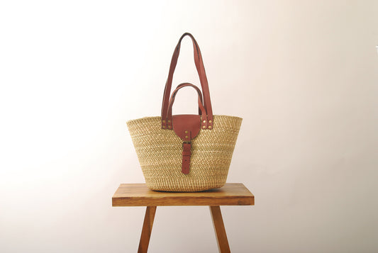 Shukurani Handwoven Tote Bag Natural