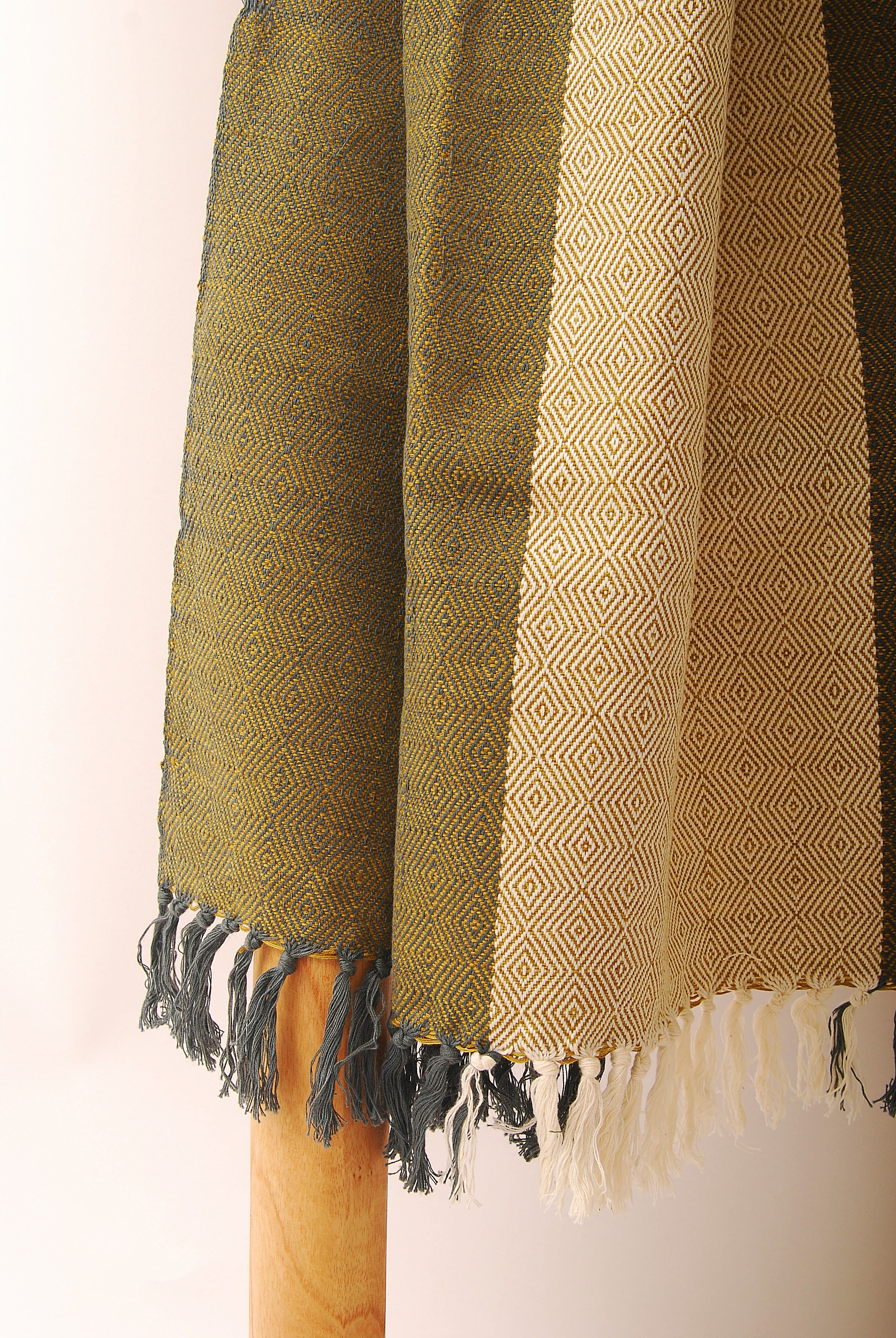 Kwanza Cotton Throw Amber Stripe