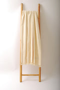 Diamond Stitched Cotton Throws Ivory