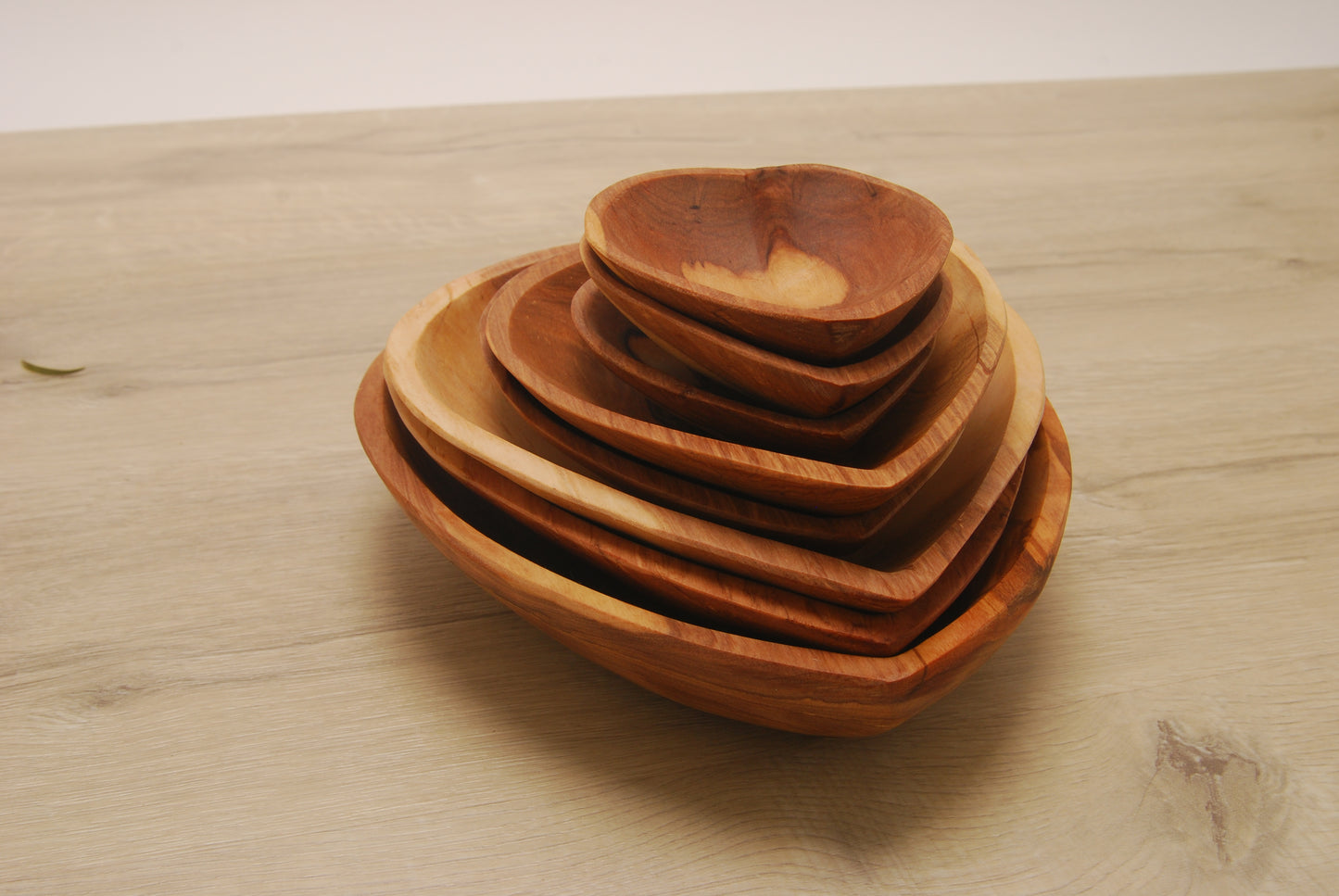 Heart Shaped Wooden Bowl