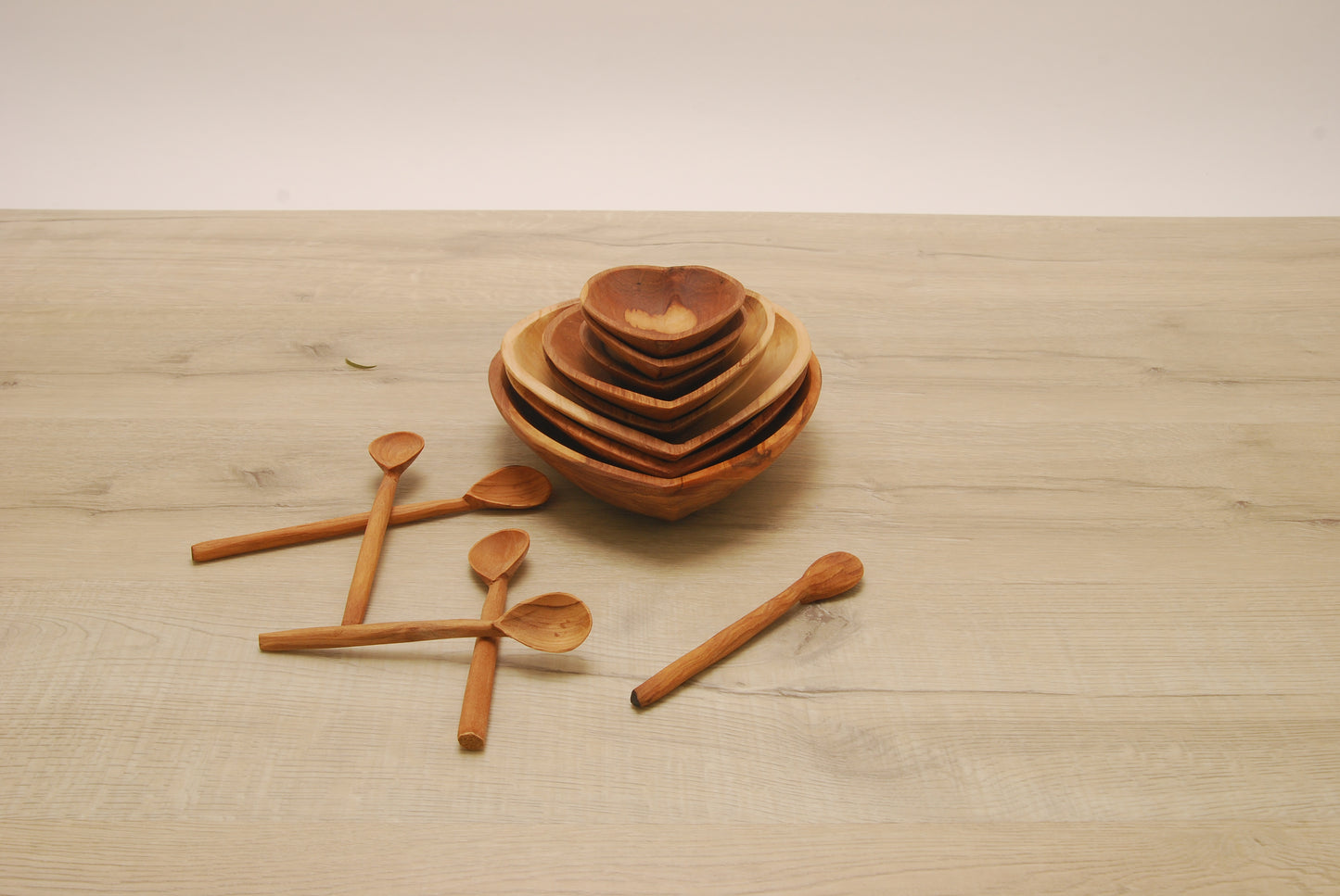 Heart Shaped Wooden Bowl